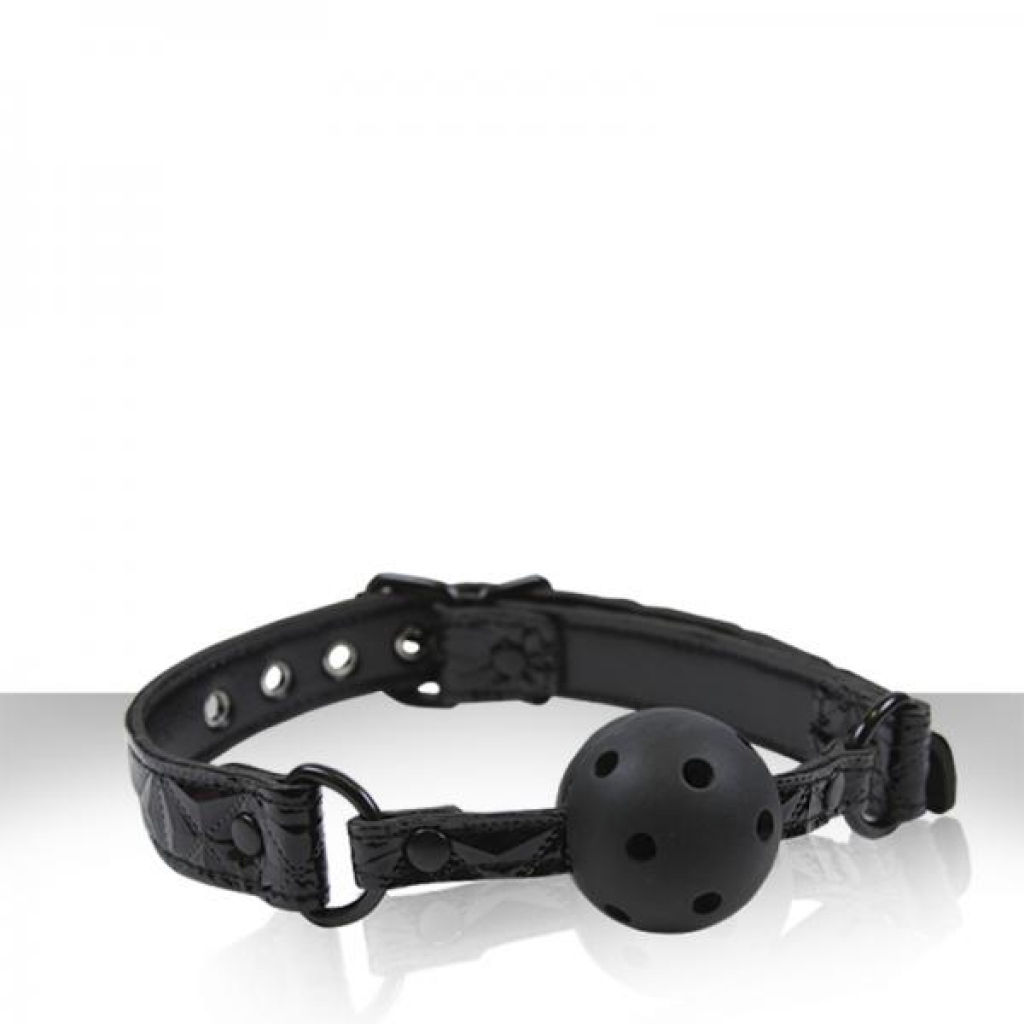 Sinful Black Ball Gag for Kinky Play