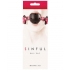 Sinful Adjustable Vinyl Ball Gag - Pink