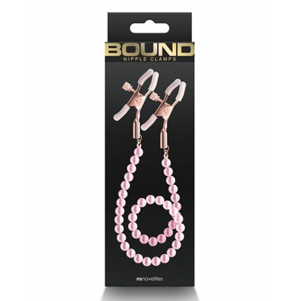 Bound DC1 Adjustable Nipple Clamps - Pink