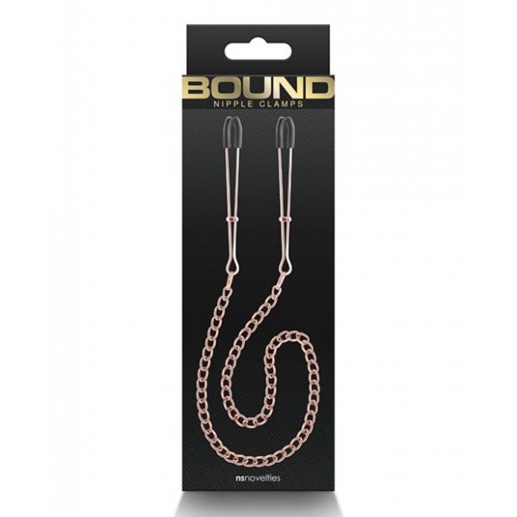 Bound DC3 Adjustable Nipple Clamps - Rose Gold