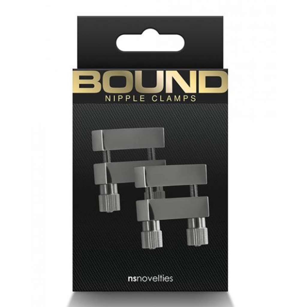 Bound V1 Nipple Clamps - Gunmetal - Stimulate and Tease