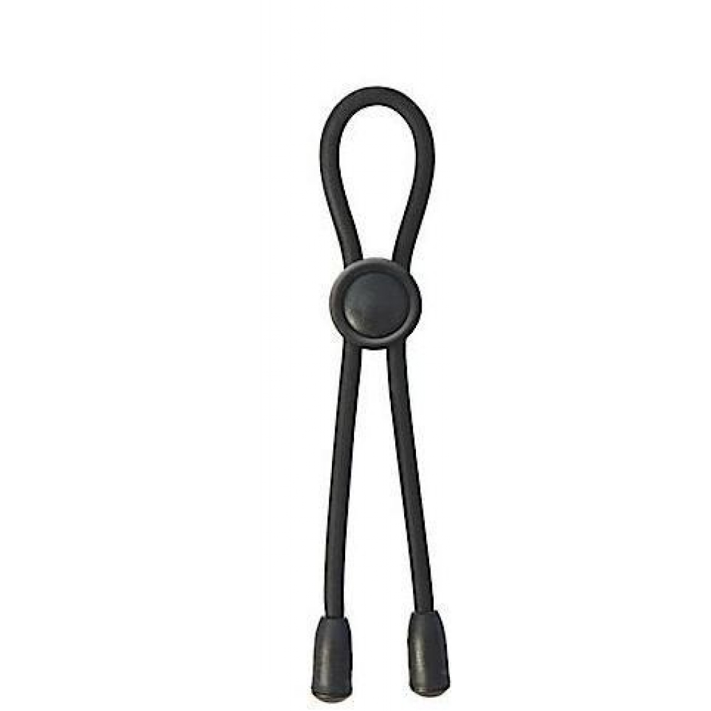 Adjustable Silicone Cock Tie - Black