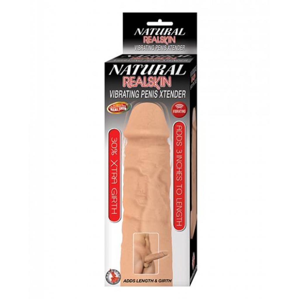 Natural Realskin Vibrating Penis Xtender - Enhance Your Experience