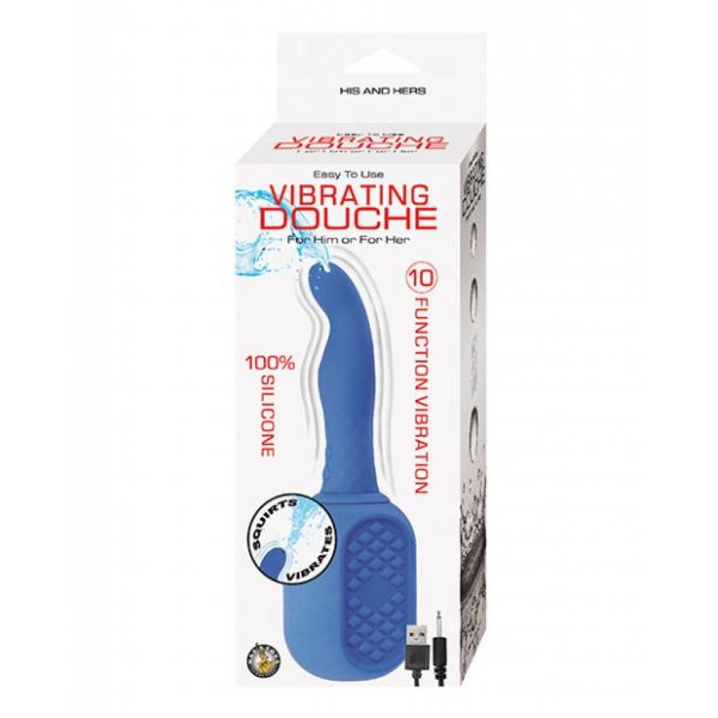 Vibrating Douche - Blue - Effortless Cleanse