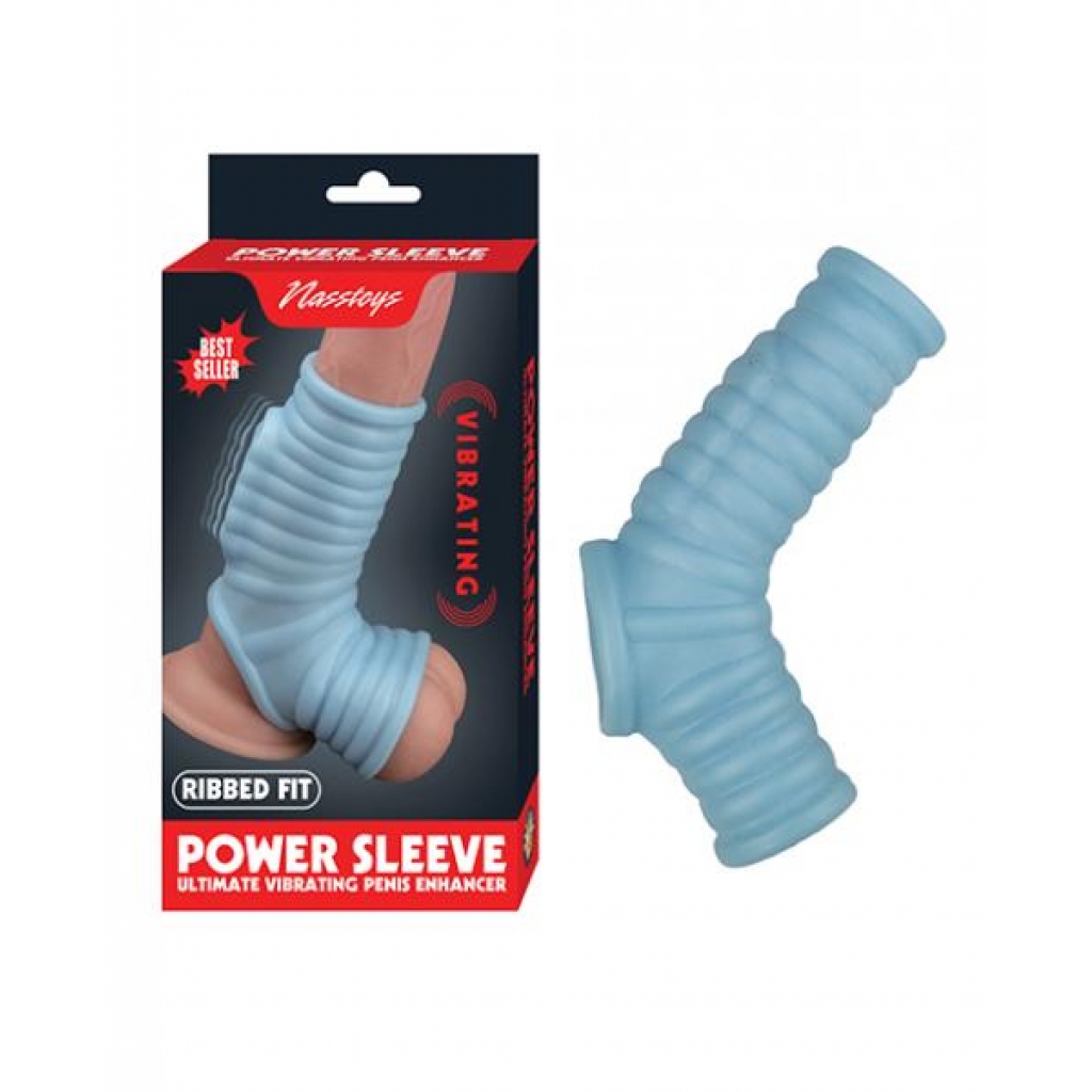 Vibrating Power Sleeve Ribbed Fit - Blue