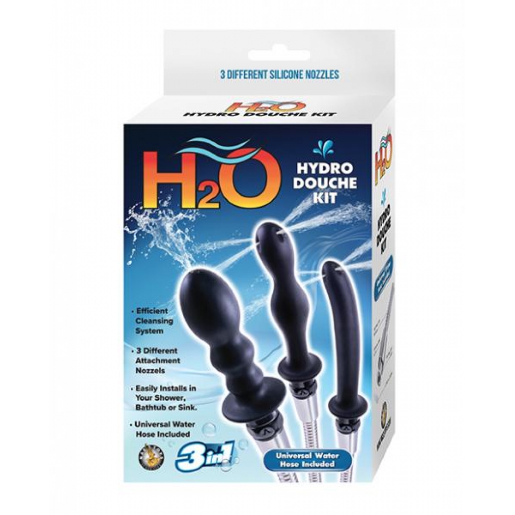 H2O Hydro Douche Kit - Black for Comfortable Cleansing