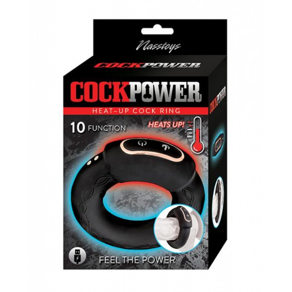 Cockpower Heat-Up Cock Ring - Rechargeable and Stimulating