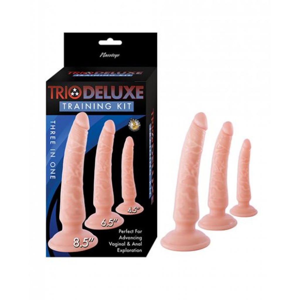 Trio Deluxe Dildo Training Kit - Set Of 3