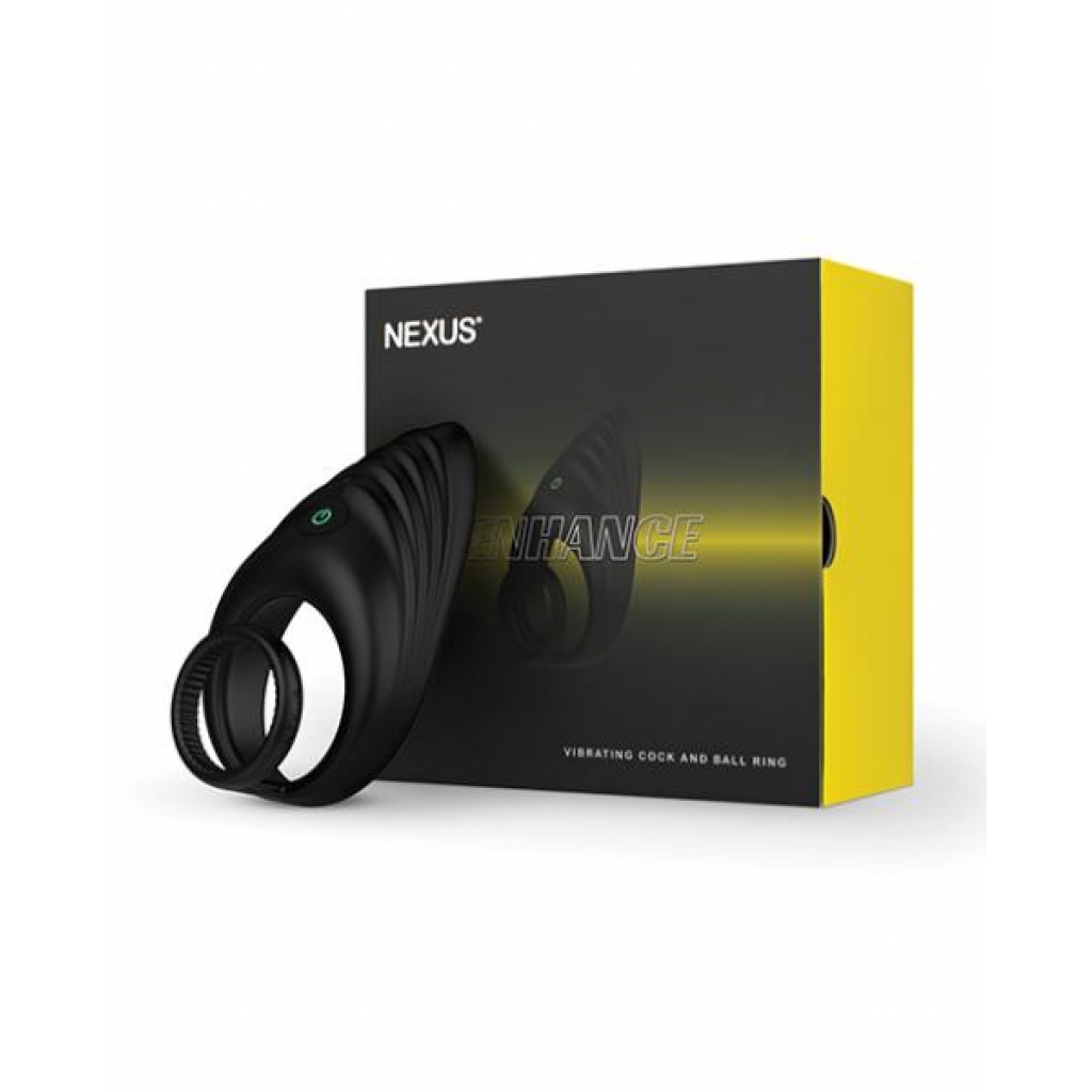 Nexus Enhance Cock & Ball Ring - Black - Intense Pleasure