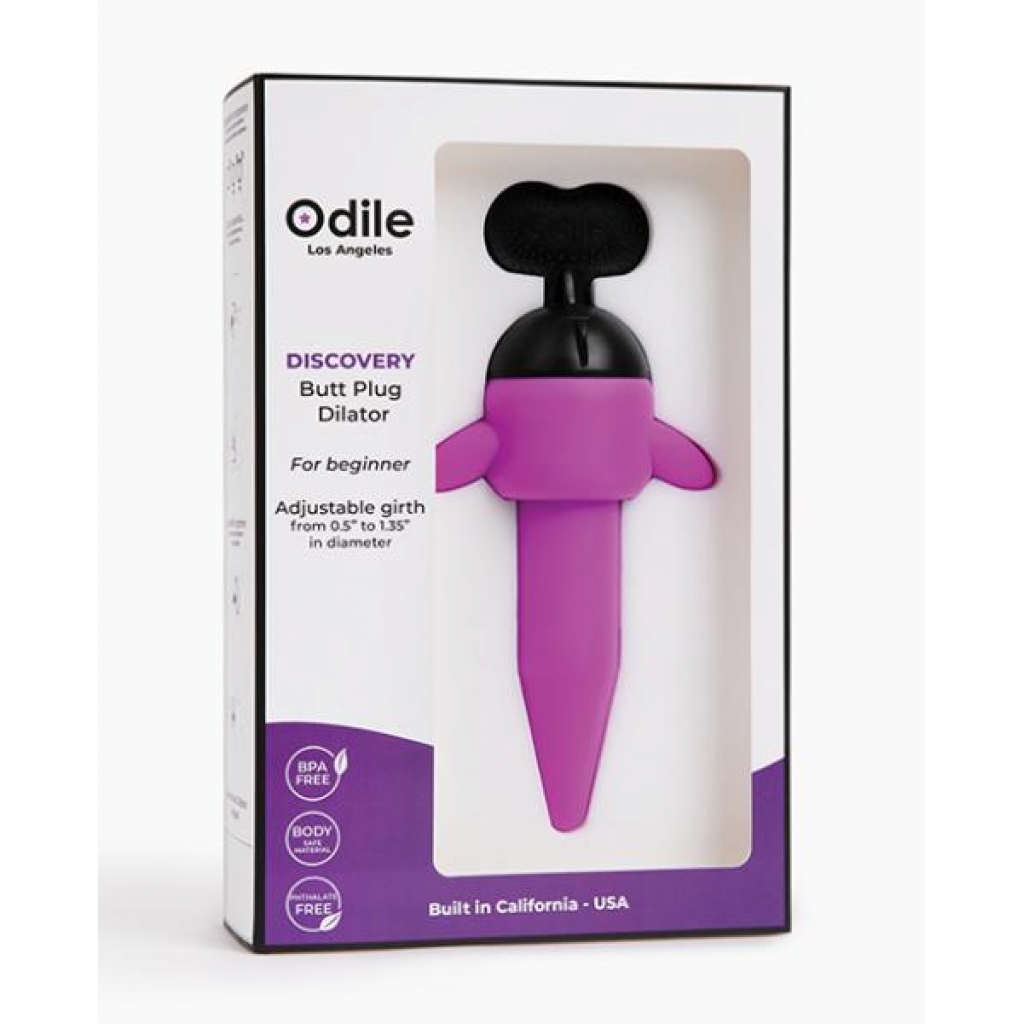 Odile Discovery Tapered Butt Plug Dilator - Purple