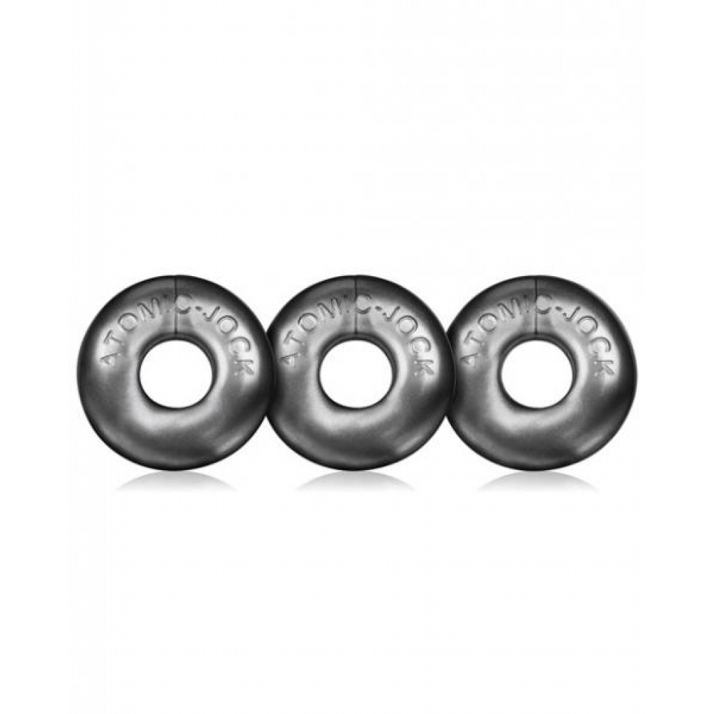 Oxballs Ringer Donut Steel Silver - Pack of 3