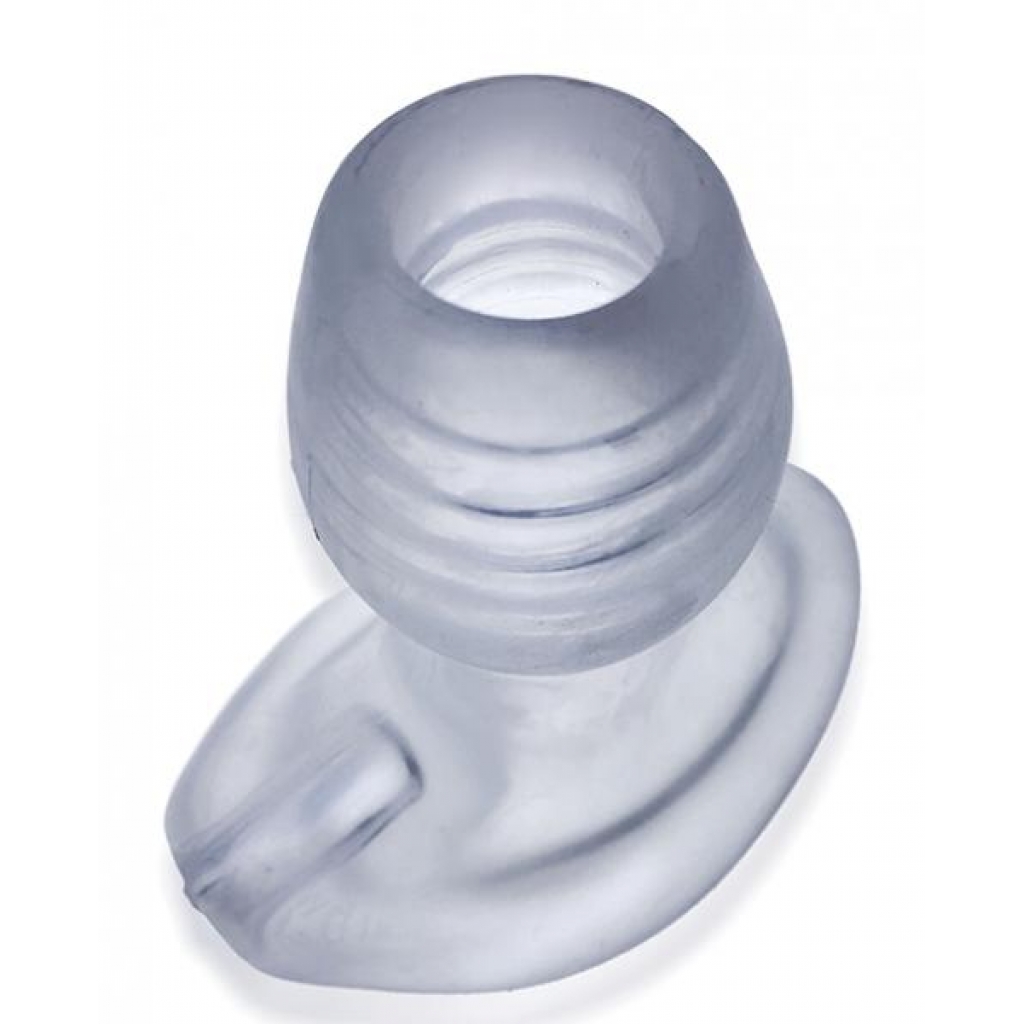 Oxballs Glowhole 1 Hollow Buttplug W/LED Insert - Small - Clear