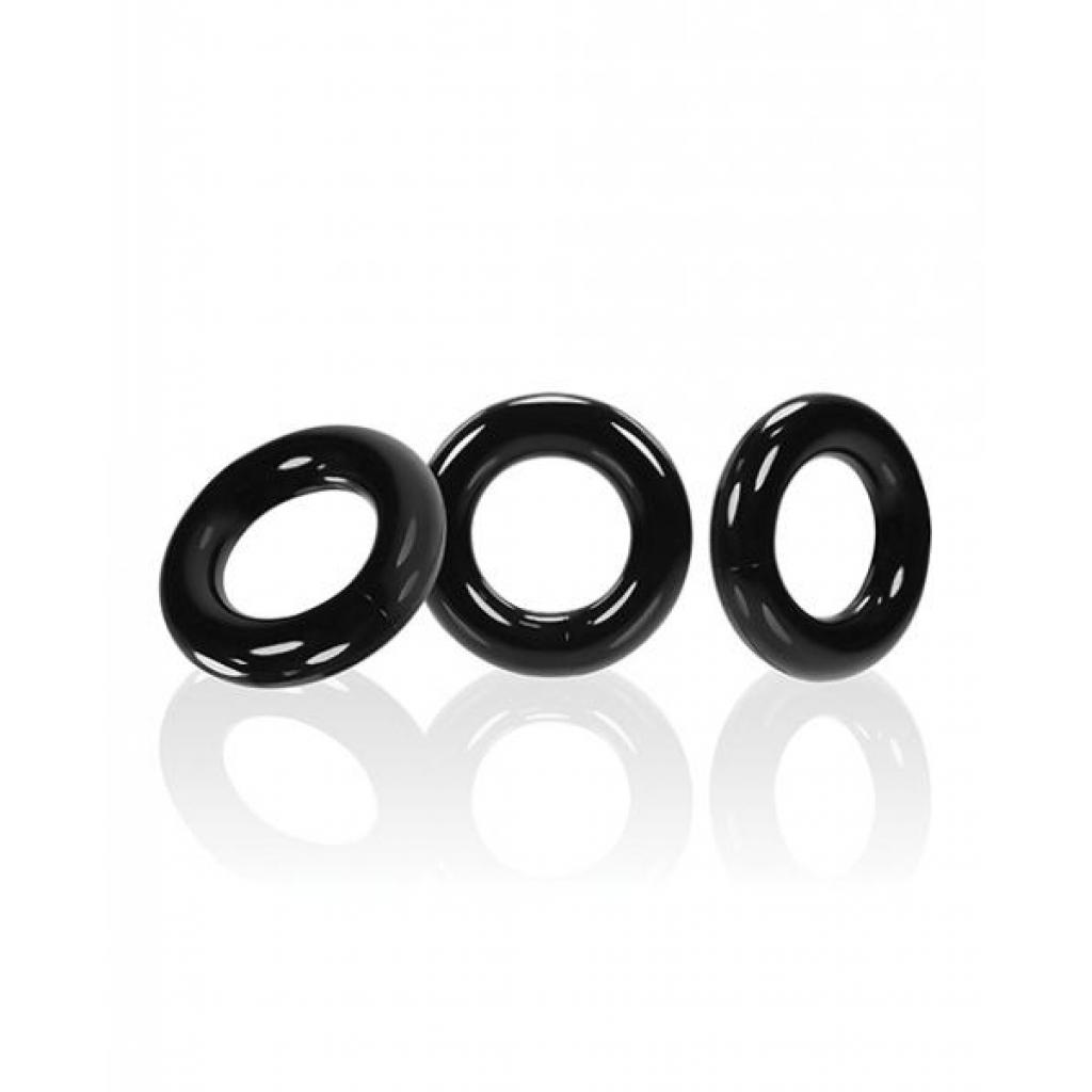 Oxballs Willy Rings - Black (Pack of 3)