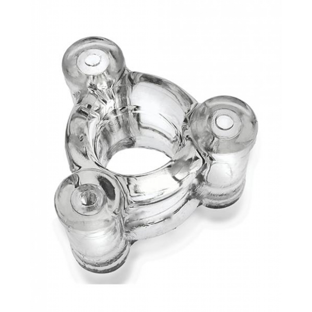 Oxballs Heavy Squeeze Ballstretcher - Clear Pleasure Enhancer