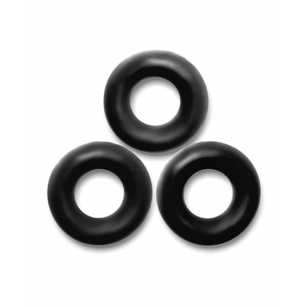 Oxballs Fat Willy 3 Pack Jumbo Cock Rings - Black