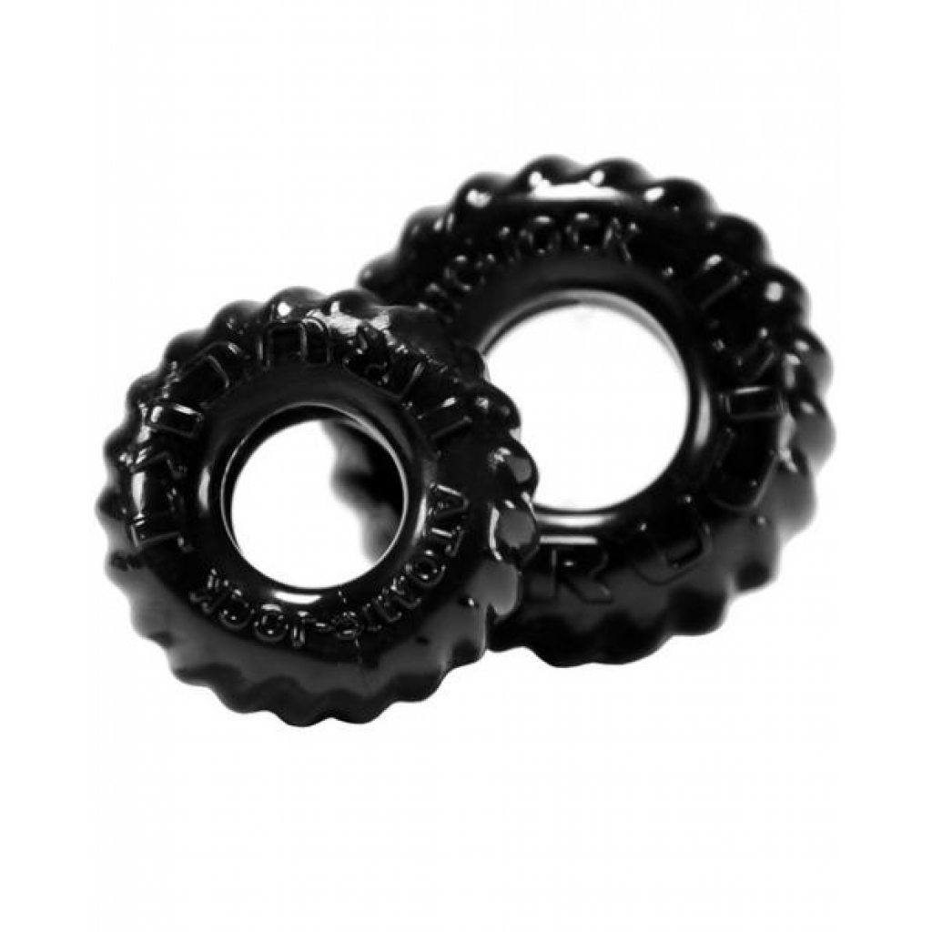 Oxballs Truck Tire Cock & Ball Rings - Black 2-Pack