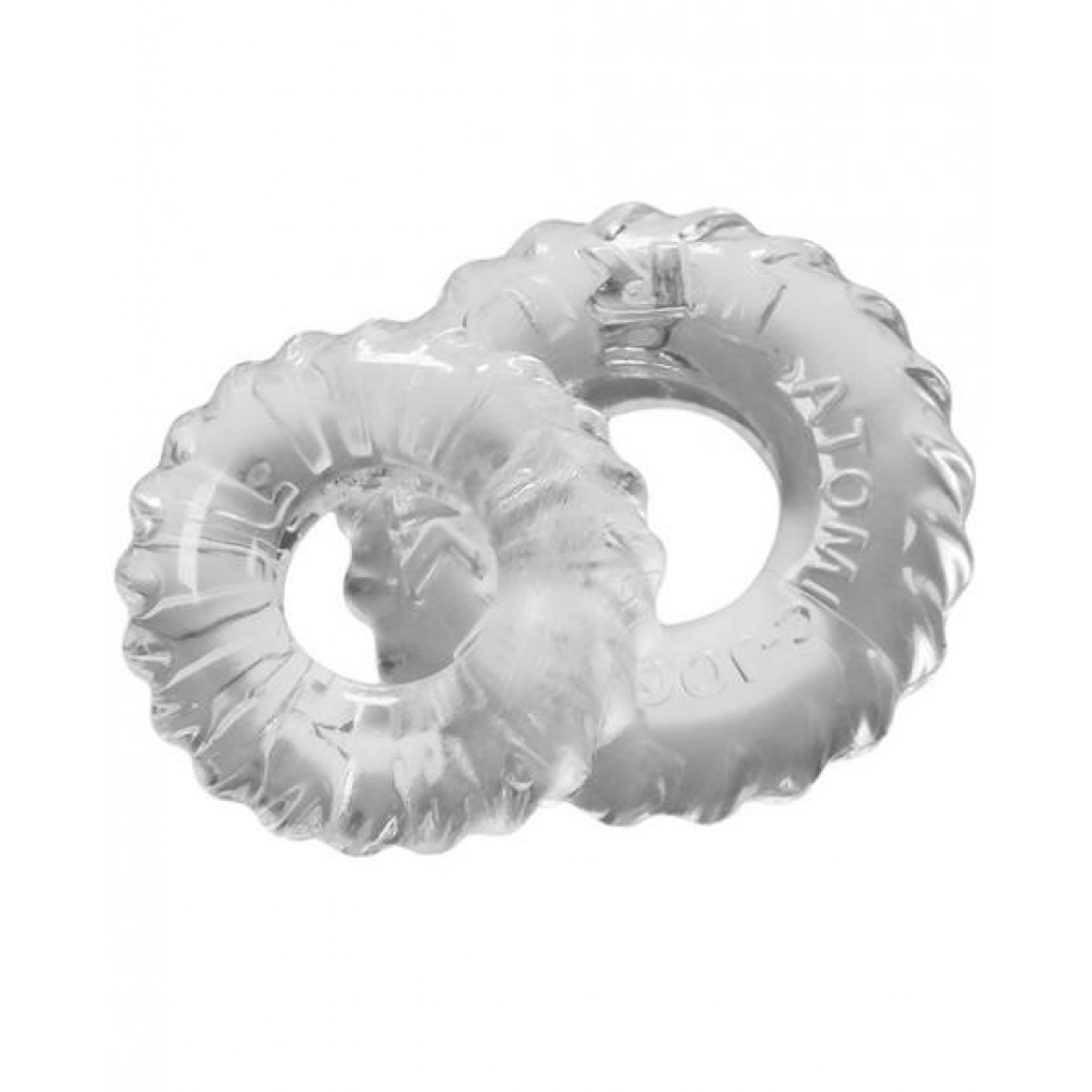 Oxballs Truckt Cock & Ball Ring - Clear (2 Pack)