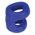 Hunky Junk Connect Cock Ring & Ball Tugger - Blue