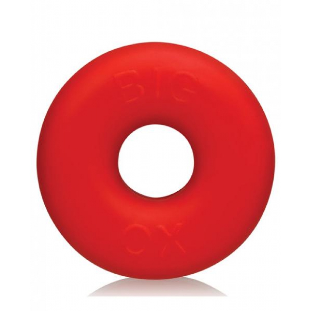 Big Ox Oxballs Cockring - Red Ice