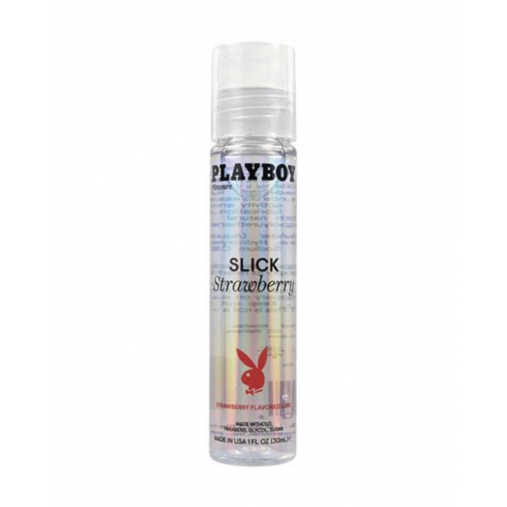 Playboy Pleasure Slick Lubricant - 1 Oz Strawberry