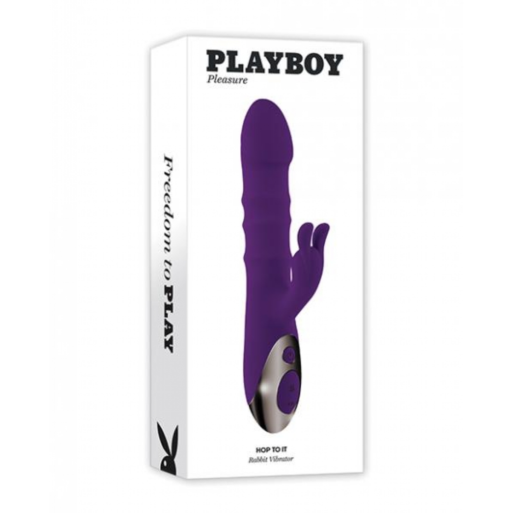 Playboy Pleasure Hop To It Rabbit Vibrator - Acai