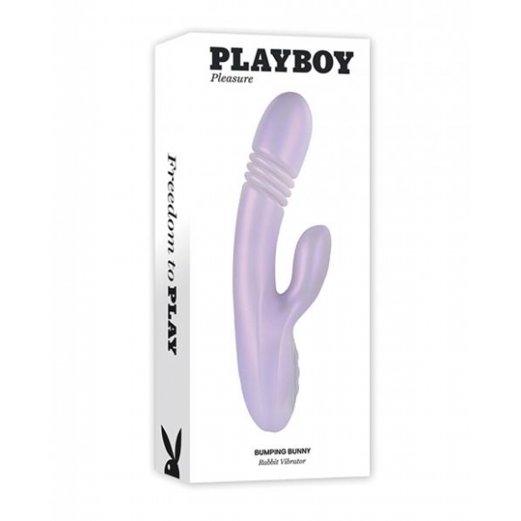 Playboy Pleasure Bumping Bunny Rabbit Vibrator - Opal