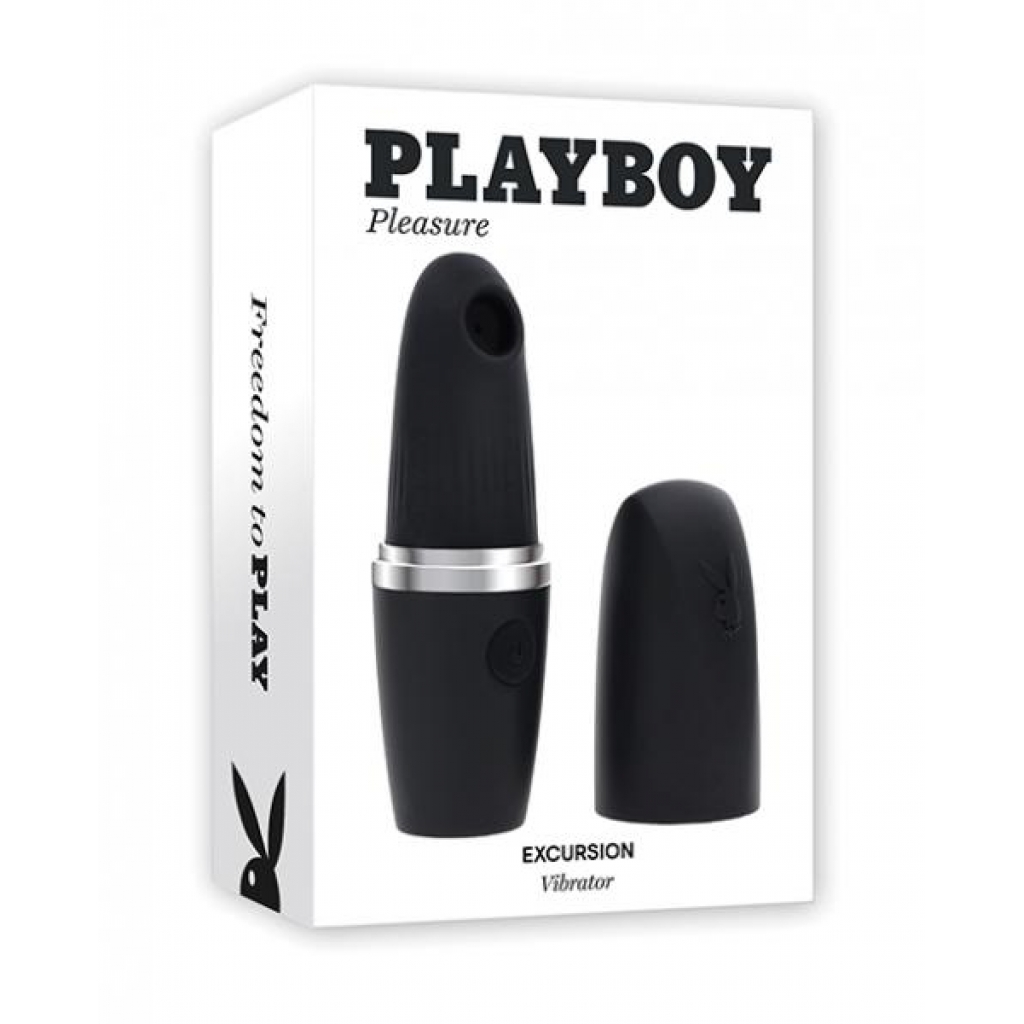 Playboy Pleasures Excursion Clitoral Suction Vibe - Sleek Black Design