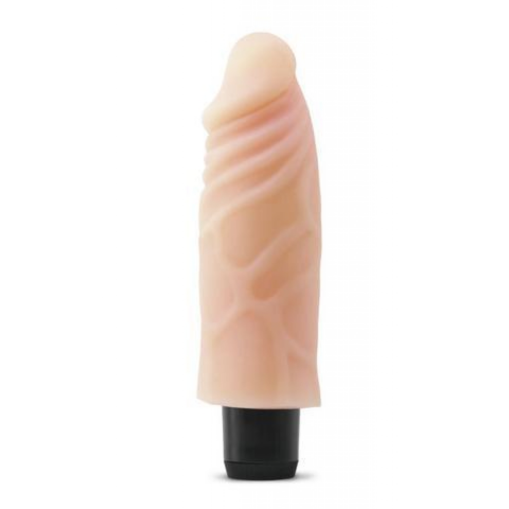 Real Feel Lifelike Toyz No 4 Beige Vibrating Dildo