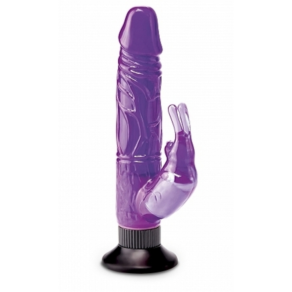 Waterproof Bunny Wall Bangers Vibrator - Purple