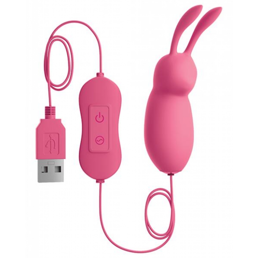 Cute USB Powered Bullet Vibrator in Pink