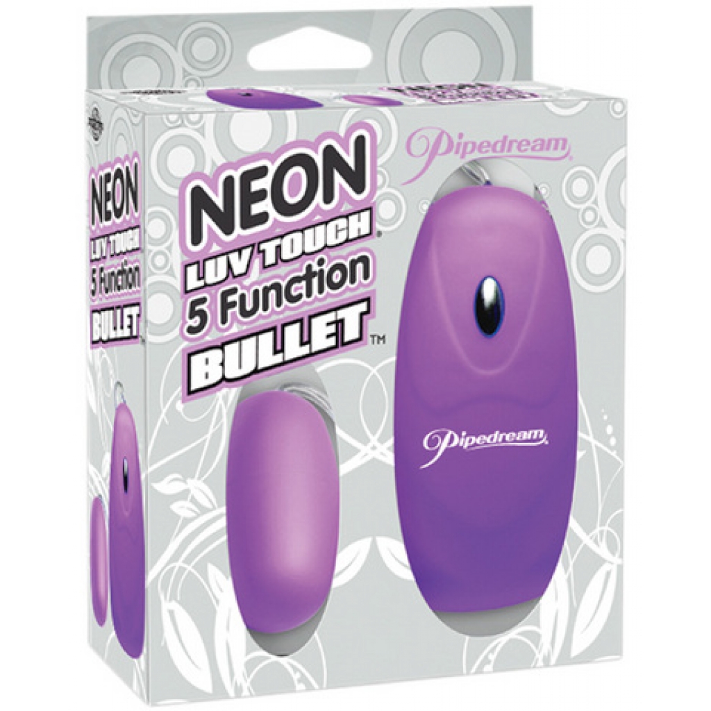 Neon Luv Touch Bullet - 5 Function Purple