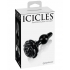 Icicles No 77 Black Rose Glass Massager - Elegant Pleasure