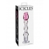 Icicles No.12 Pink Clear Glass Wand