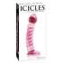 Icicles Hand Blown Glass Massager No 28 - Pink