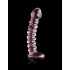 Icicles Hand Blown Glass Massager No 28 - Pink