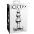 Icicles No 47 Handcrafted Glass Massager - Butt Plug Clear