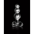 Icicles No 47 Handcrafted Glass Massager - Butt Plug Clear