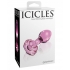 Elegant Handcrafted Pink Glass Butt Plug for Anal Play