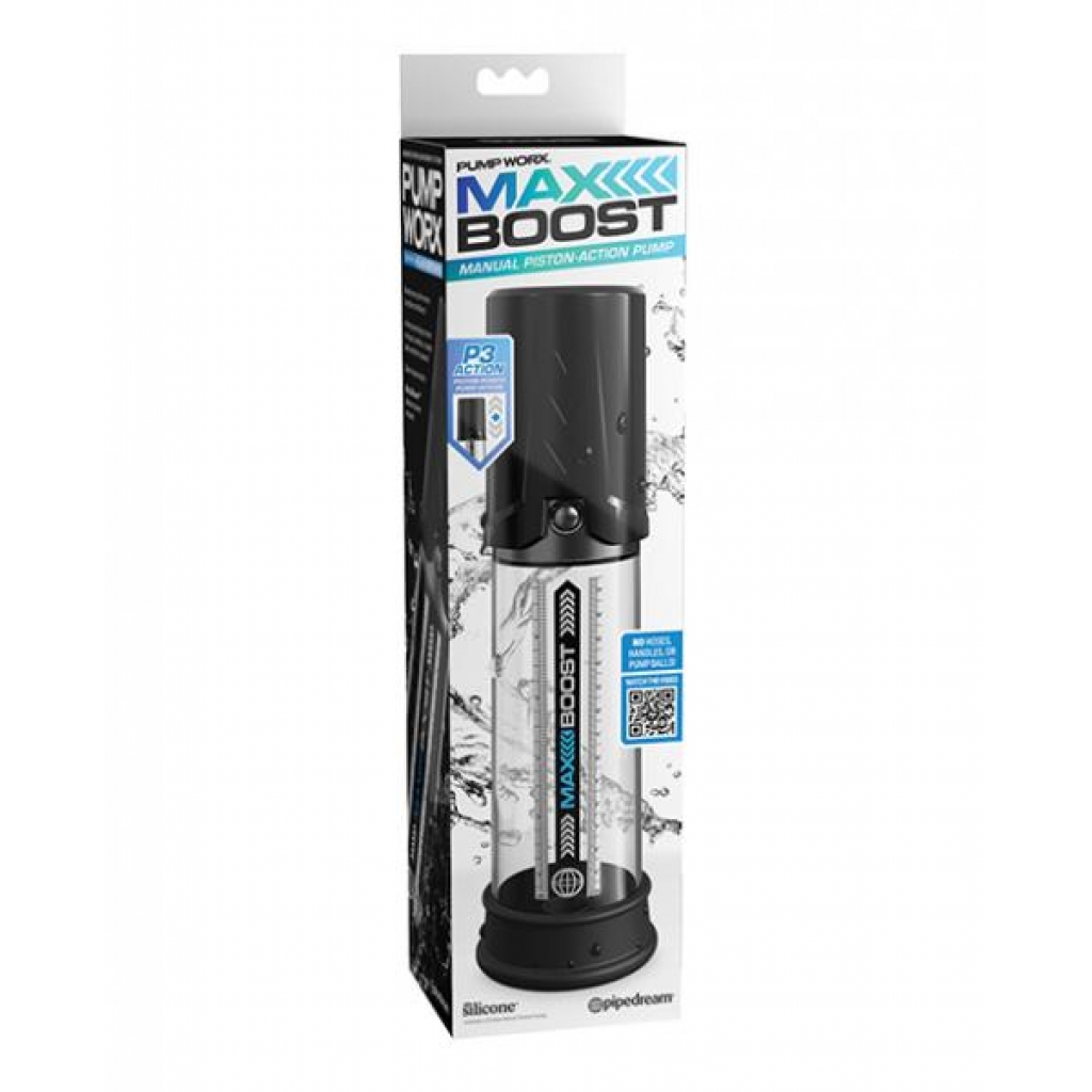 Pump Worx Max Boost Penis Pump - Black