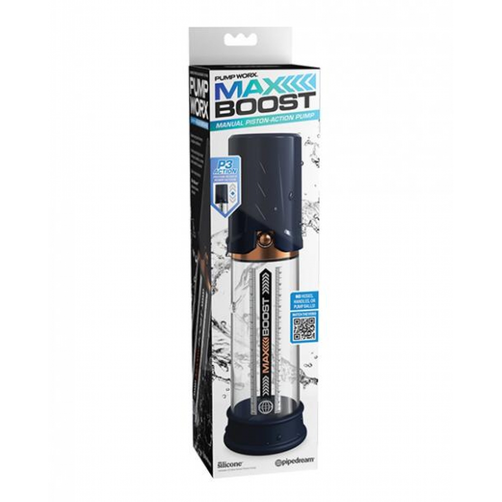 Pump Worx Max Boost Penis Pump - Blue