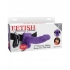 Fetish Fantasy 7 inches Vibrating Hollow Strap On Balls Purple