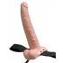 Fetish Fantasy 9 inches Hollow Rechargeable Strap-On with Balls - Beige