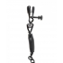 Fetish Fantasy Adjustable Nipple Chain Clamps - Black