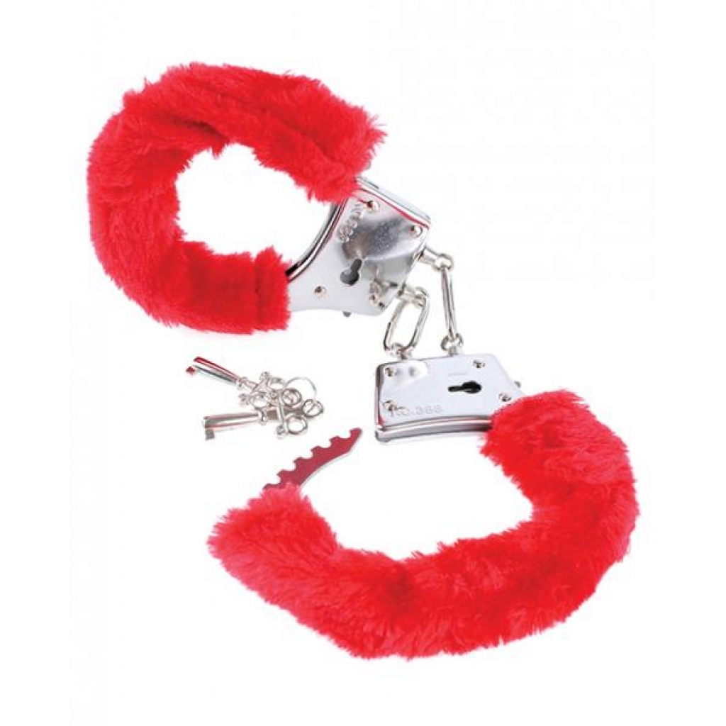 Fetish Fantasy Beginners Furry Cuffs - Red