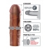 Mega 2 Inch Extension - Brown Pleasure Enhancer