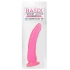 Basix Rubber Slim 7 Inches Dong Suction Cup Pink