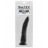 Basix Rubber 7-Inch Slim Dong with Suction Cup - Black