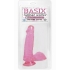 Basix Rubber Works 6-Inch Pink Suction Cup Dong