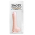 Basix Rubber Works 8 Inches Dong Suction Cup Beige