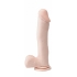 Basix Rubber Works Suction Cup Dong - 12 inches Beige